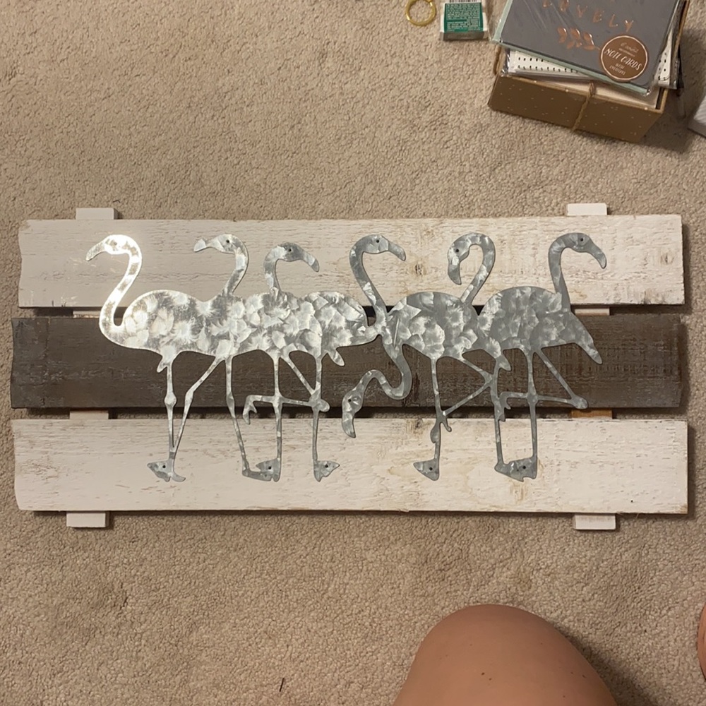 Flamingo wall decoration
